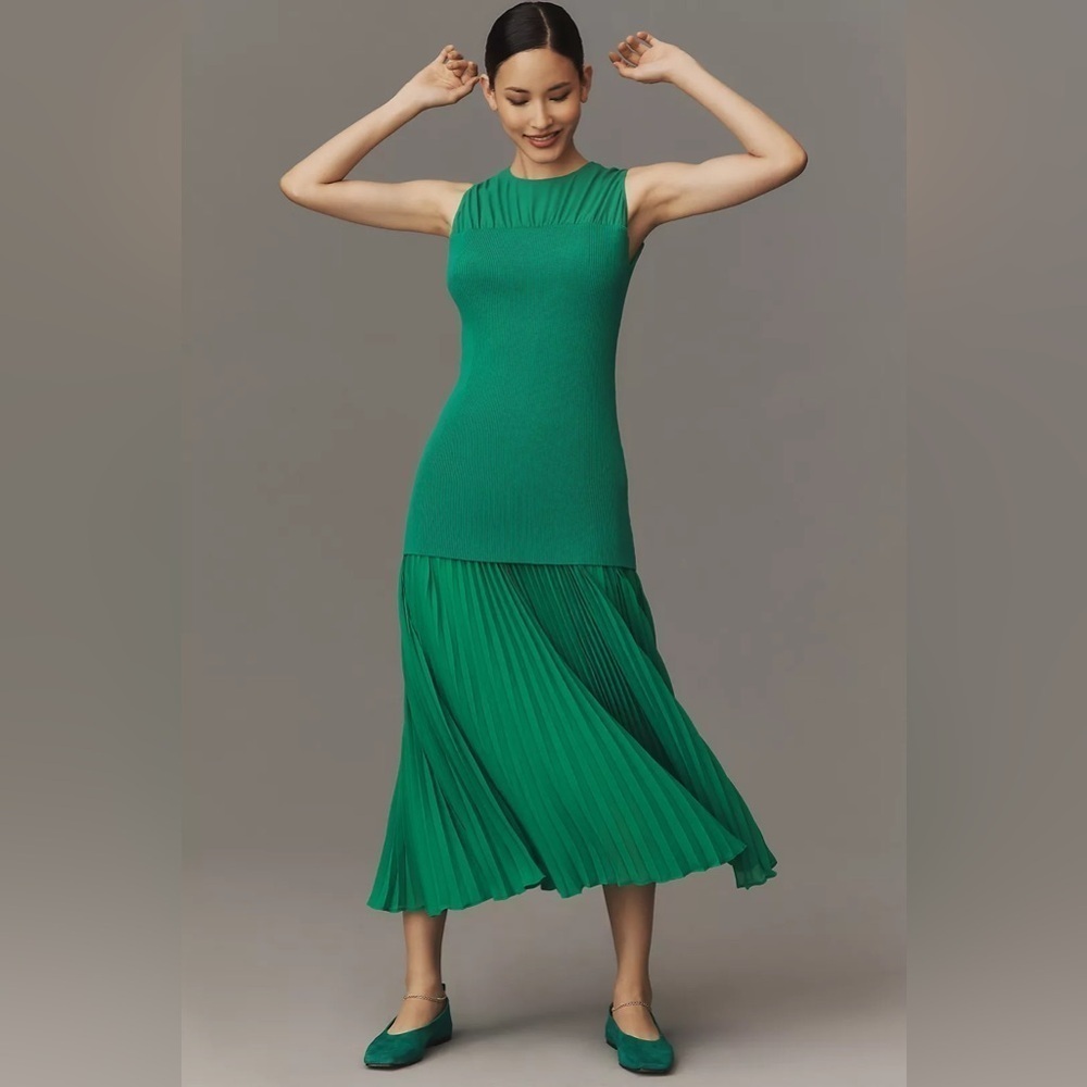 NWT Size XS - Mare Mare x Anthropologie Sleeveless Twofer Maxi Dress - Picture 5 of 14
